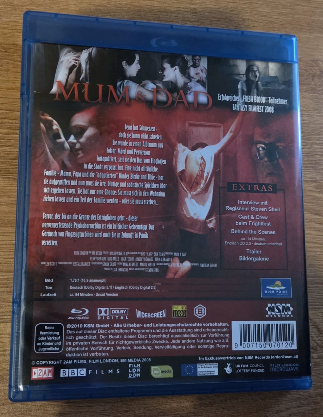 Tutti i DVDs: Mum & Dad (uncut) Blu-ray – Usato da Winterthur venduto da raymen74 1