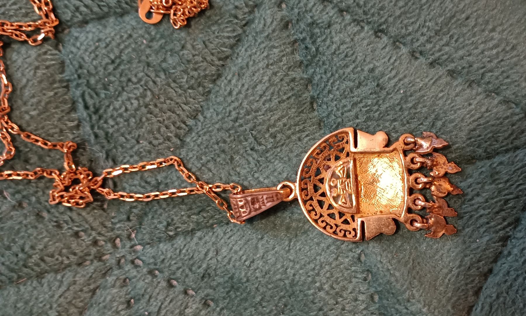 Catenine: Collier artisanat Inca malachite chaîne 60cm plaqué or – Nuovo (secondo la descrizione) da Môtiers NE venduto da ldu_6htd 2