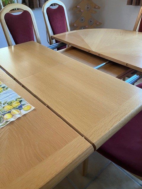 Tables: Ovaltisch mit 6.Stühlen – D'occasion à Maisprach par bru_7cq2 3