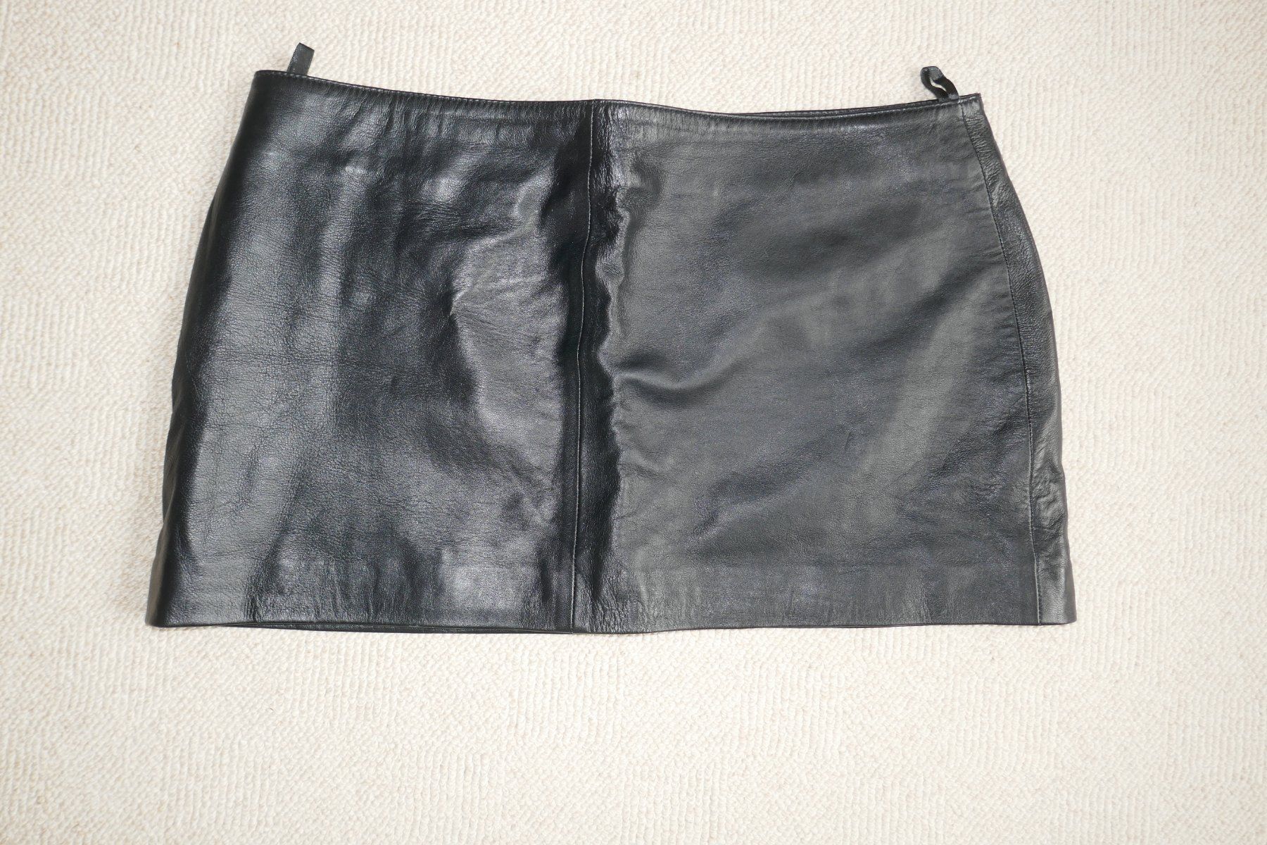 Gonne: SeXy Echt- Leather Mini Rock Gr. 44/ 46 – Nuovo e nell'imballaggio originale da Hinwil venduto da 4you66