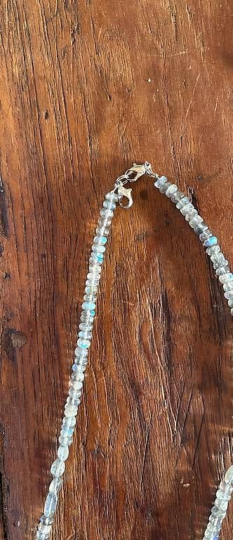 Catenine: Grosse Kette Labradorit für Brille oder Halskette L 65cm – Usato da Basel venduto da Joshy03 3