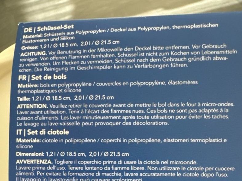 Coop Schalen: 2 Stk. Set Coop Schüsselset Neu (7) – Neu und originalverpackt aus Wallisellen von ASZT 3