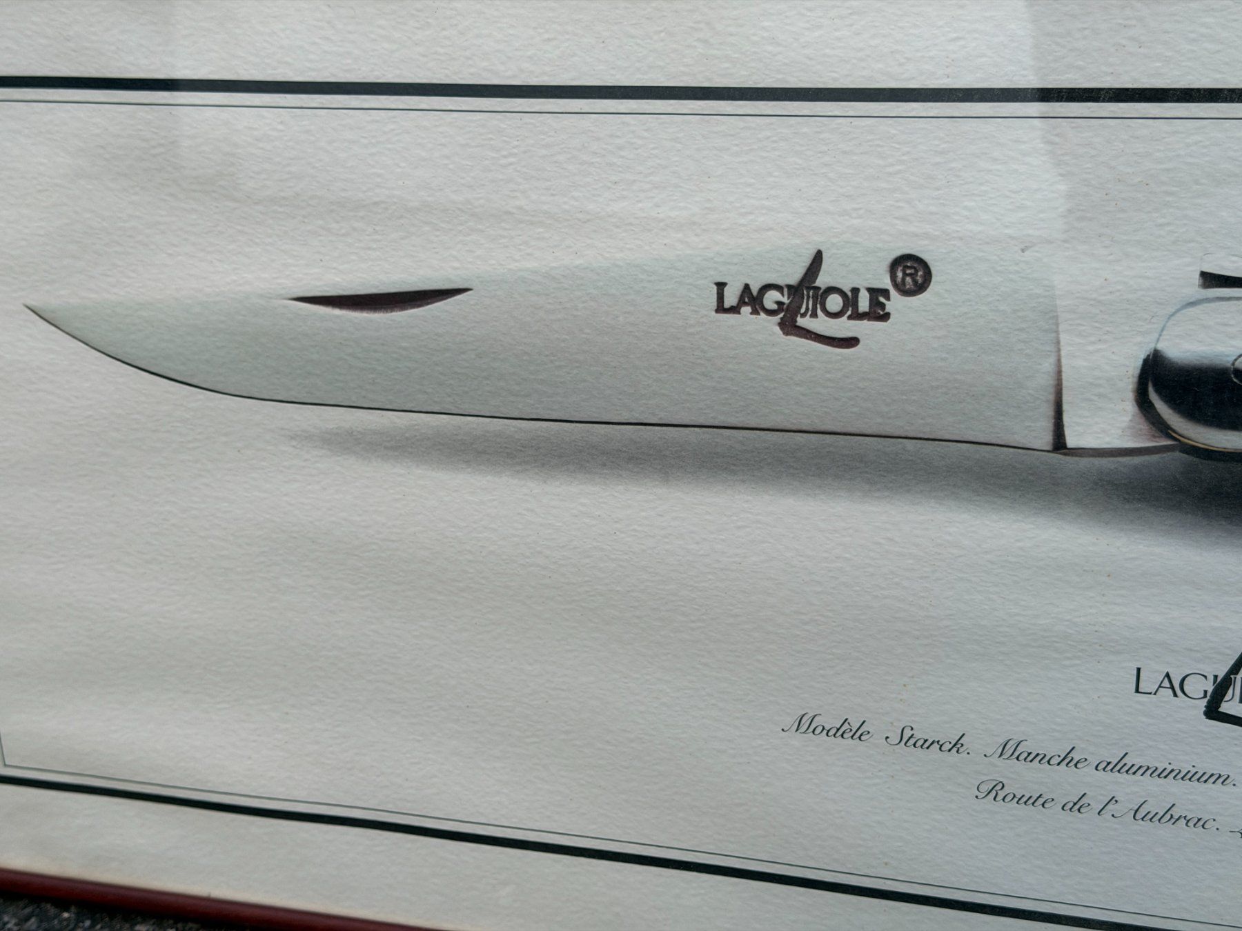 Dipinti: Impression publicitaire d'art Couteau Laguiole Starck – Usato da Morges venduto da objetsdepoque 2