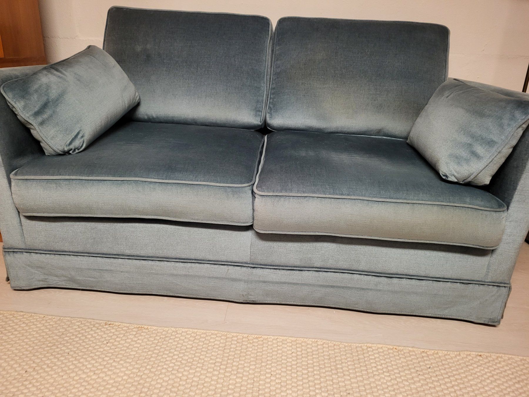 Divani: Vintage Sofa / Schlafcouch / Klappbett aus Samt – Usato da Baden venduto da kani02 3
