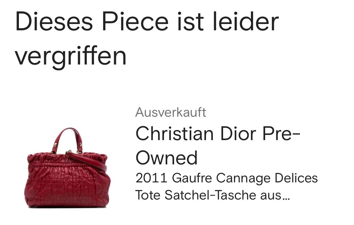 Dior Borse da donna: Dior Tasche seltenes Modell – Usato da Häuslenen venduto da jur_t65b 5