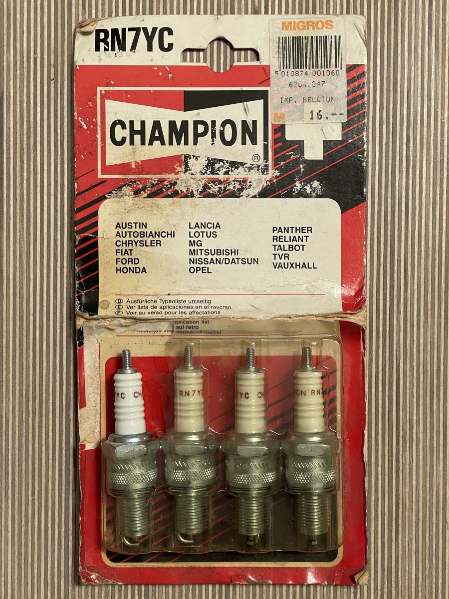Champion Tutti pezzi di ricambio auto: Zündkerzen Champion RN7YC (Lotus, Lancia, MG, TVR, Ford …) – Nuovo e nell'imballaggio originale da Russikon venduto da stemmi01