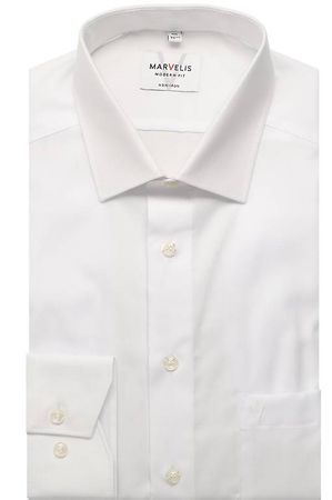 Marvelis Modern Fit Hemd extra Langer Arm; Gr43 (XL); weiss