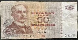 Finnland 50 Markkaa Geldschein, 1977