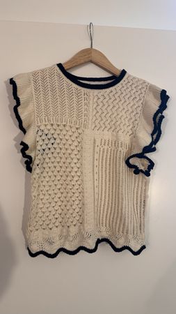 Häkli-Top ZARA, Gr. M, Sommer-Look 
