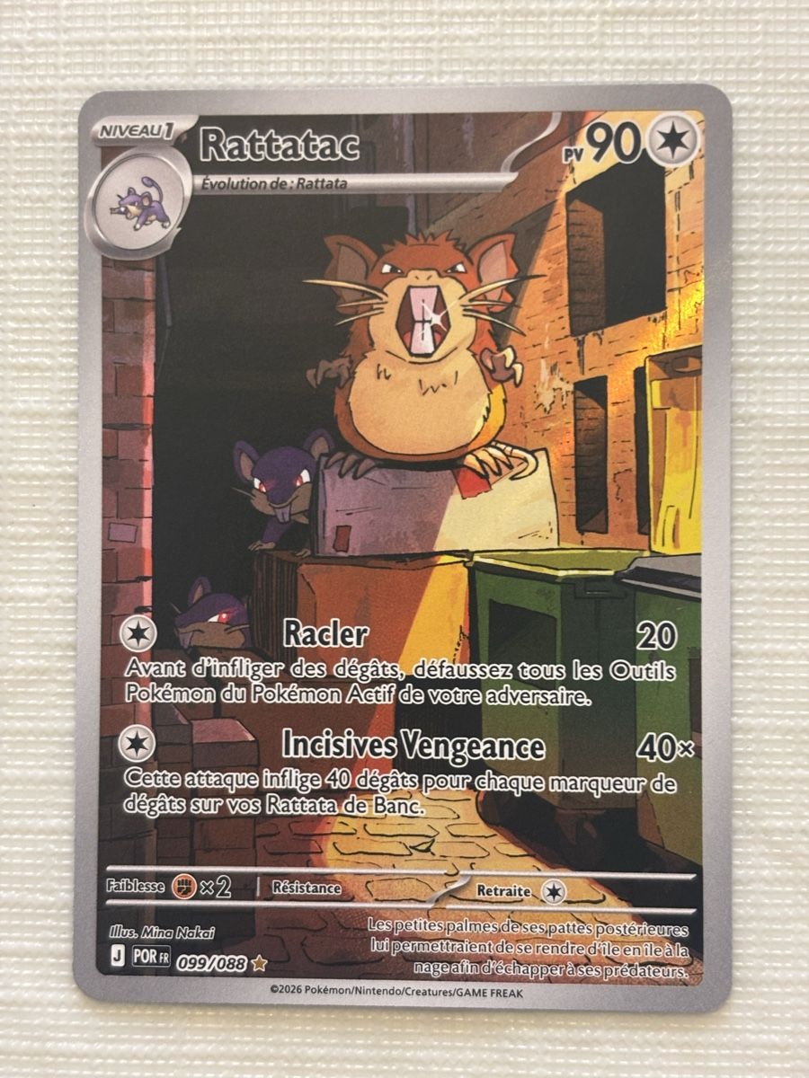 Pokémon Carte collezionabili: Carte Pokémon RATTATAC pro 099 fr – Nuovo (secondo la descrizione) da lausanne venduto da helderj