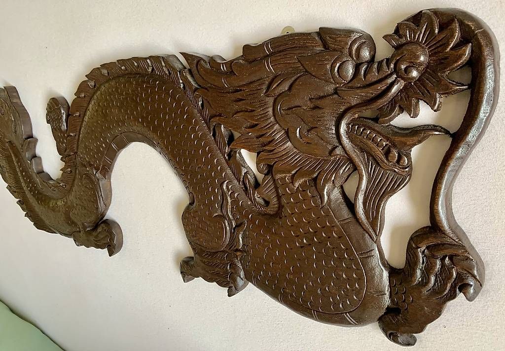 Maisons du monde Tutte le decorazioni: Décoration murale Dragon en teck – Usato da Muraz (Collombey) venduto da nic_f7hm 2