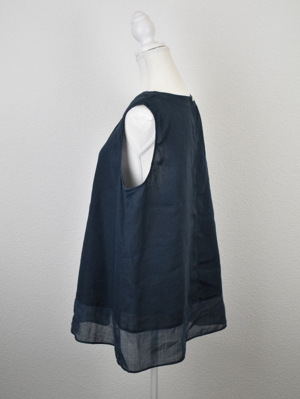 Rosso35 Top: Rosso35 Top, Leinen, Gr.42/44, blau – Nuovo (secondo la descrizione) da Nürensdorf venduto da 2ND_STORY 3