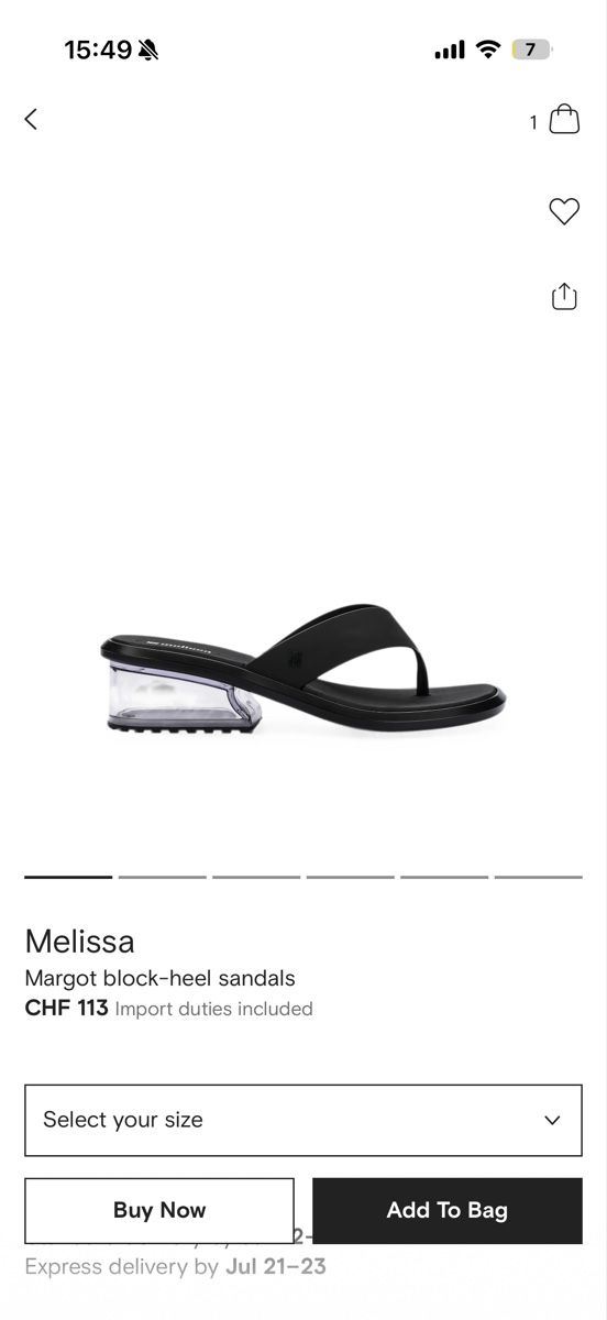 Chaussures femmes: Melissa flipflop new – Neuf (Voir description) à Zürich par JMima 1