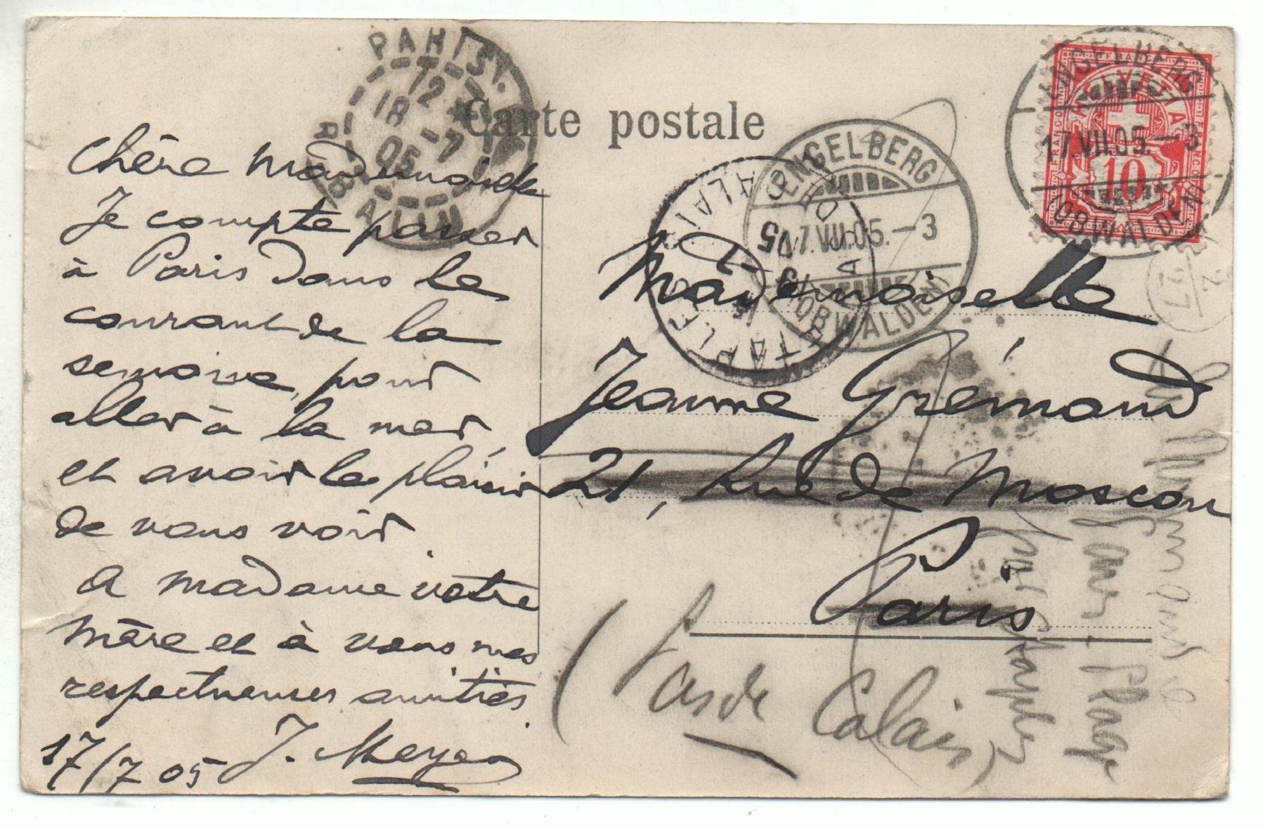 Cartoline postali: ENGELBERG mit Juchlipass – Usato da Jona venduto da philajona 1