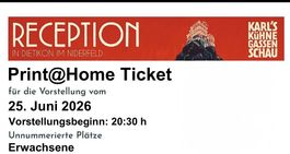 1 Ticket Karls Kühne Gassenschau 25. Juni