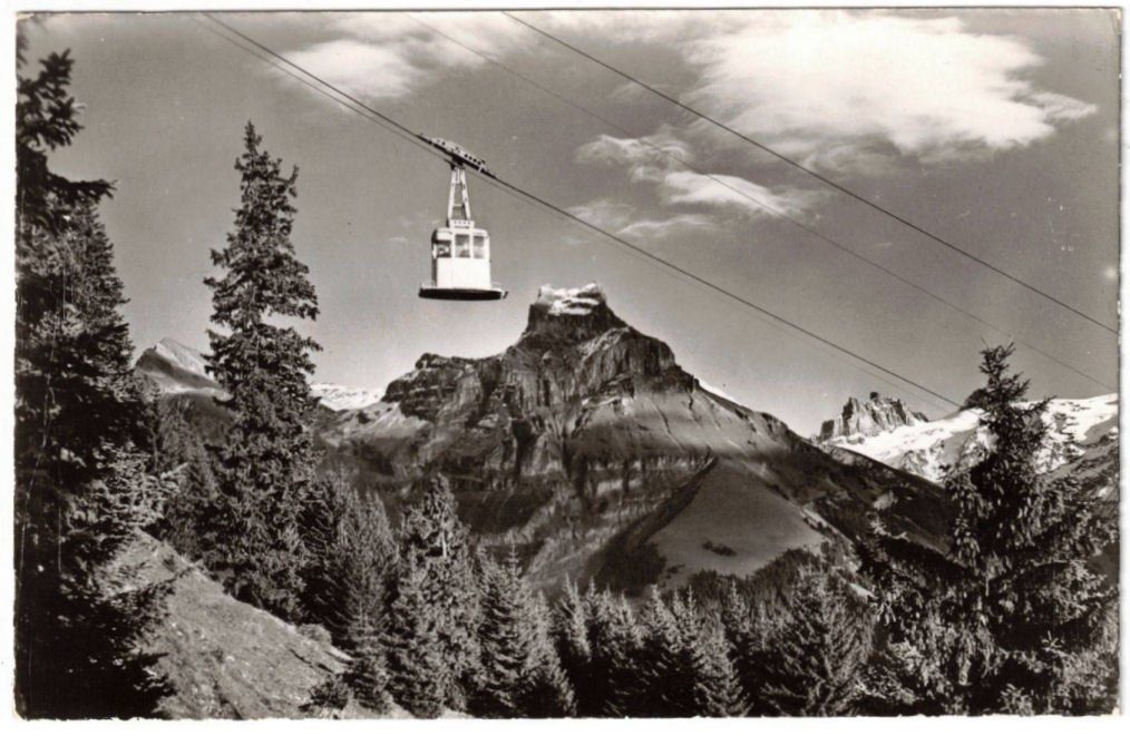 Ansichtskarten: Engelberg - Luftseilbahn Brunni – Gebraucht aus Binningen von Mountainrider