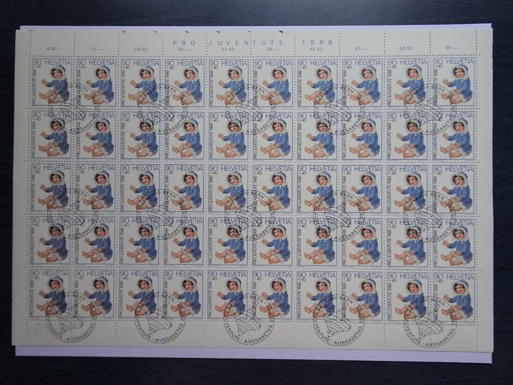 Alle Briefmarken: PJ 1986 – Neu (gemäss Beschreibung) aus Aadorf von Chnorli-Furz