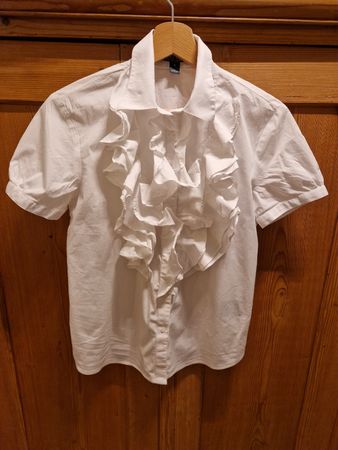 Rüschchen Bluse von Ralph Lauren Gr. M