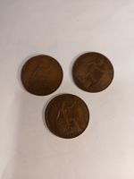 Lot de 3 pièces de 1 Penny George V - 1915-1921-1940