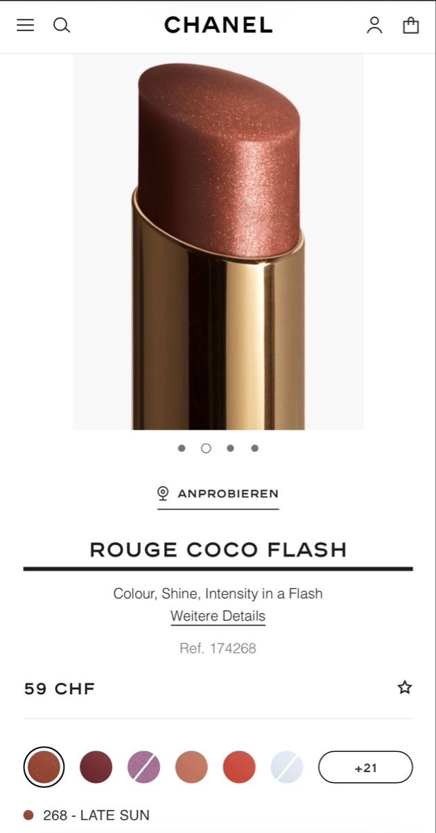 Chanel Make-up: Chanel Rouge Coco Flash 268 Late Sun Lipstick New – Nuovo e nell'imballaggio originale da Vesenaz venduto da ale_wrt6