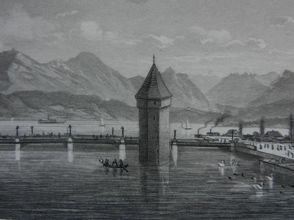 Stiche: Luzern Wasserturm des Balances – Gebraucht aus Risch von Rischli15 9