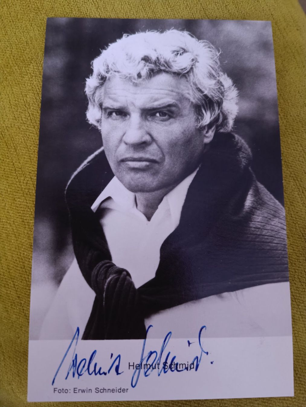 Autografi: Helmut Schmid - † 1992 – Usato da Menziken venduto da Artographs
