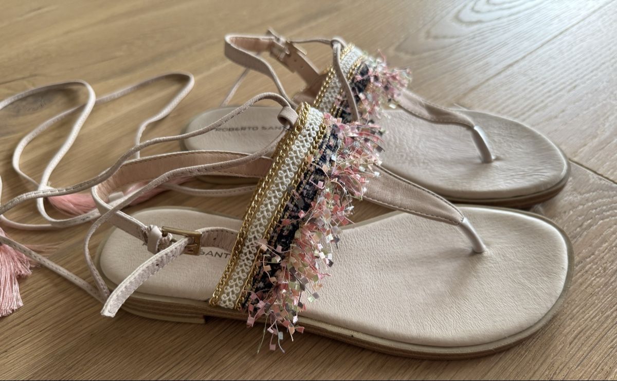 Scarpe da donna: Schnürsandalen, Grösse 38, Leder – Usato da Bachenbülach venduto da Elcomaster 2
