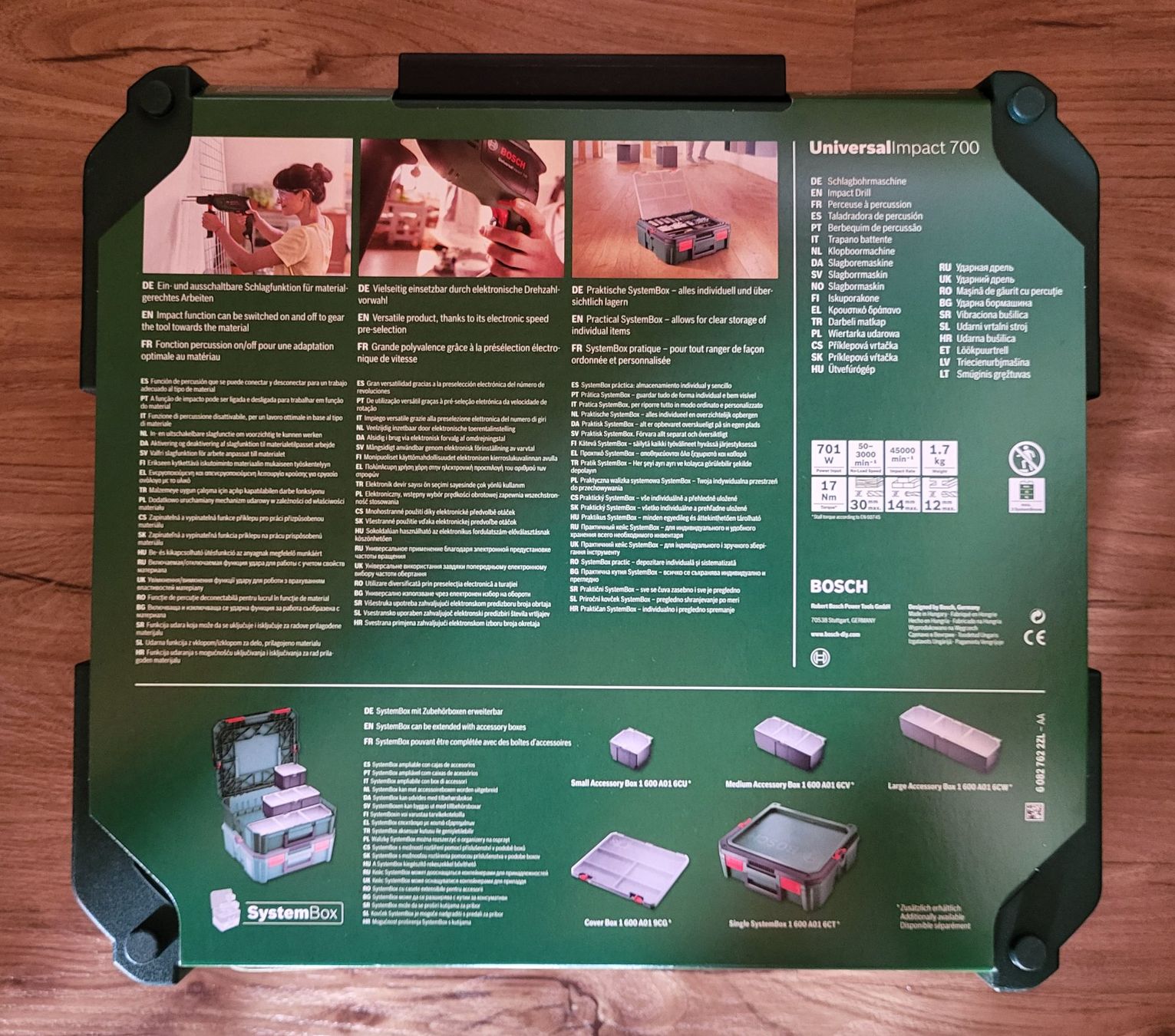 Bosch Trapani: BOSCH Schlagbohrschrauber Universal Impact 700 - SET - OVP – Nuovo e nell'imballaggio originale da St. Niklausen LU venduto da -BlueLake- 1