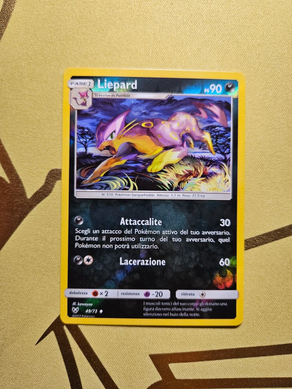 Pokémon Carte collezionabili: Shining Legends - Liepard – Usato da Bellinzona venduto da Pokemarco