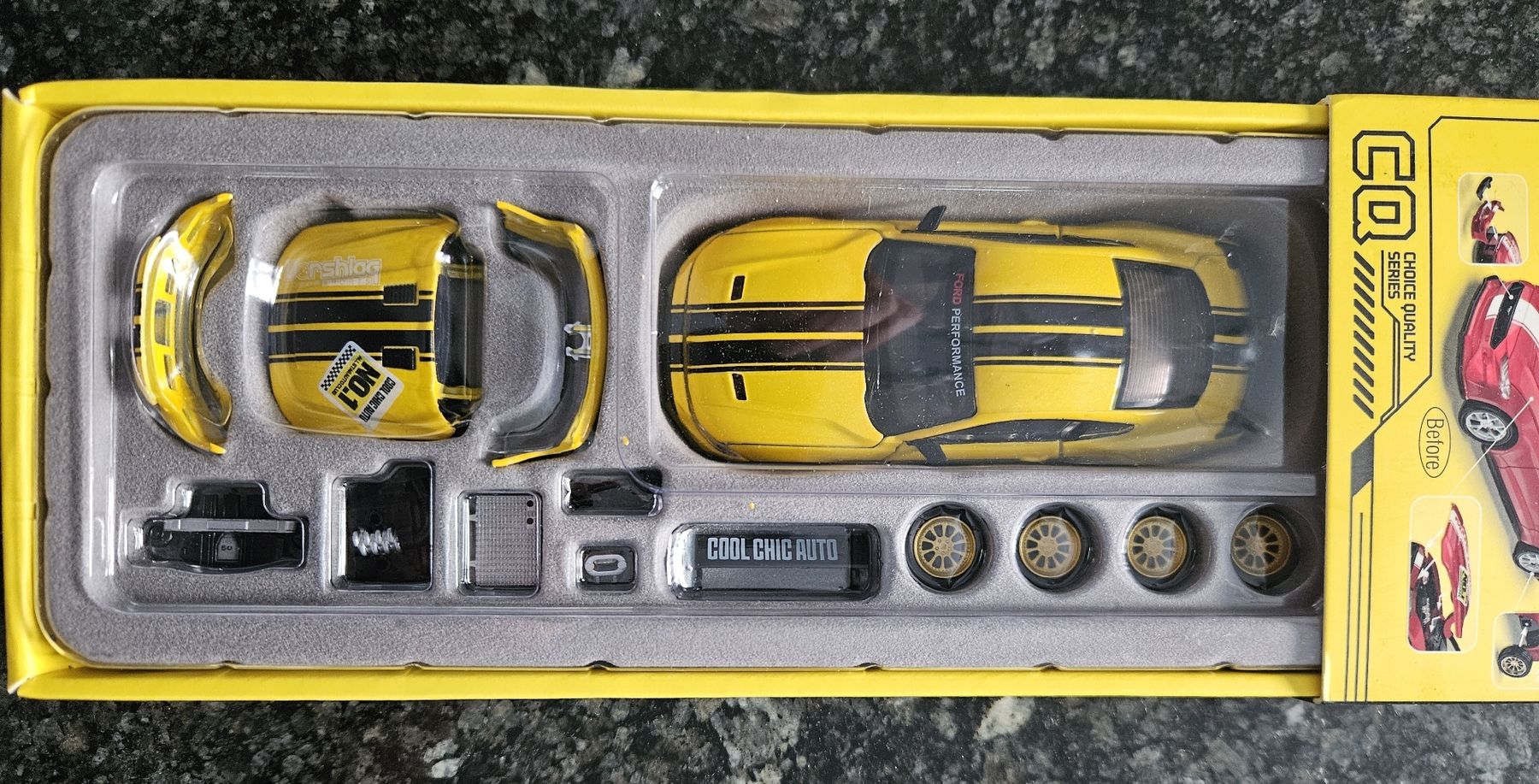 Ford Modellini d'auto: Ford Mustang GT 1:42 – Nuovo e nell'imballaggio originale da Kaiseraugst venduto da Carkos 2