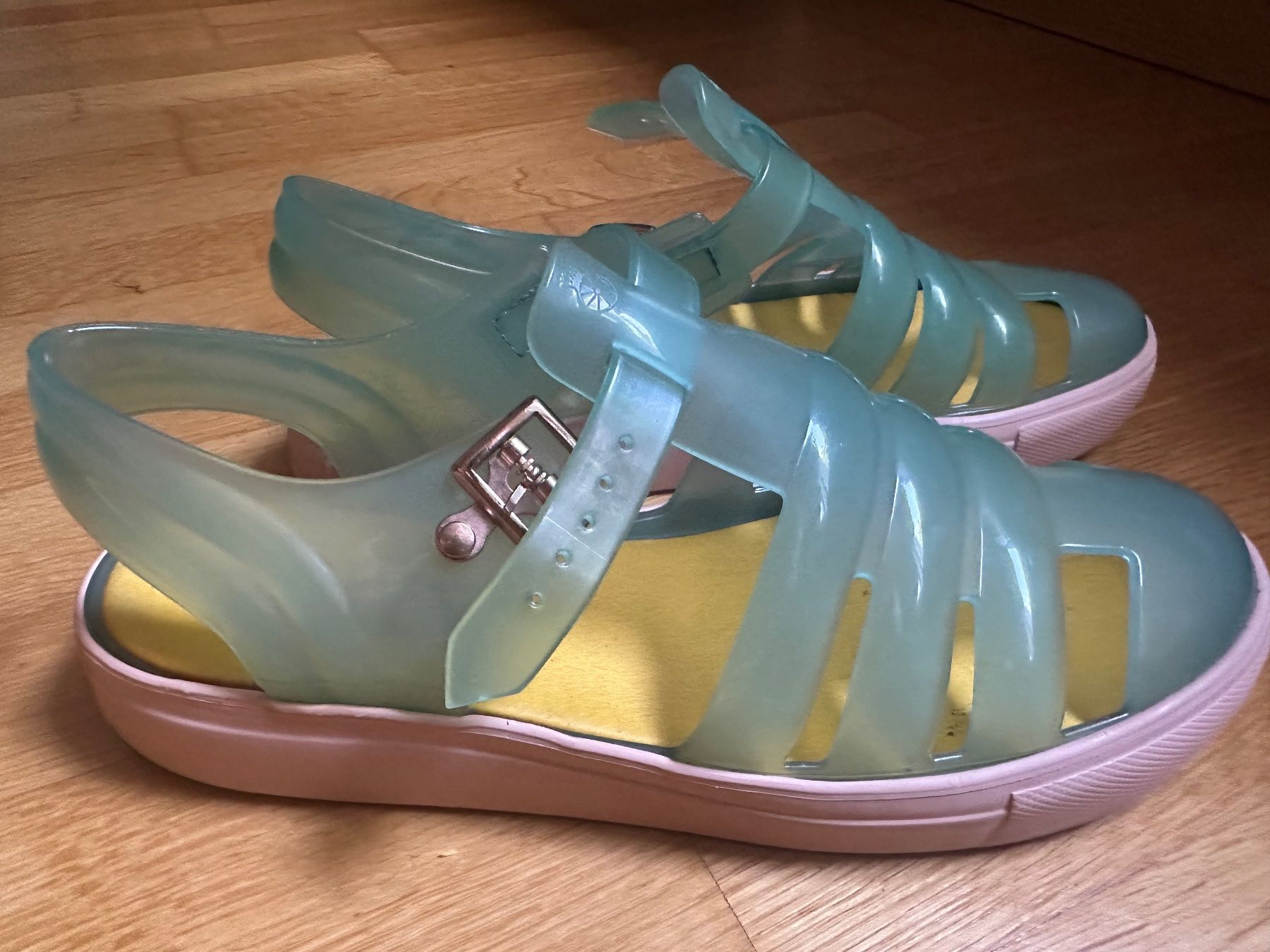 Lemon Jelly Scarpe da donna: Sandalen - Lemon Jelly  - Farbe Mint und Rosa – Usato da Zürich venduto da 72strandkorb 1