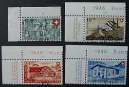 PP 1946, Serie B30-B33 Halbmondstempel, Postmuseum BERN