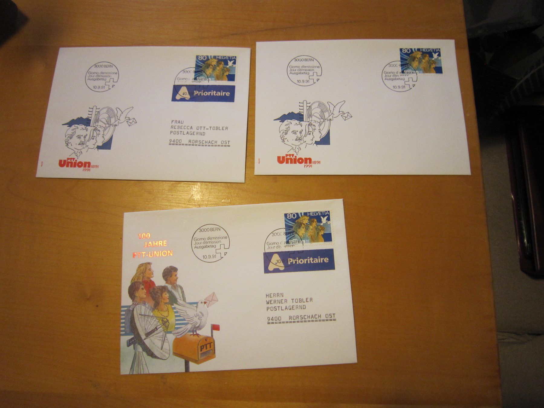 Tutti i francobolli: CH 1991 FDC spezialbrief – Usato da Gordola venduto da Polentaefung