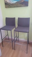 Zanotta Barhocker Lio Grau Stoff Metall