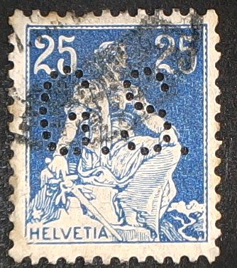 Alle Briefmarken: Perfin   86 – Gebraucht aus Opfikon von webstar30