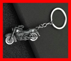 Motorrad Schlüsselanhänger Schwarz Metall Yamaha Kawasaki