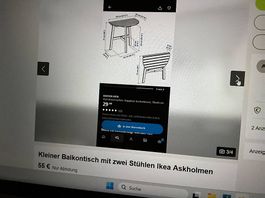 IKEA ASKHOLMEN Klapptisch