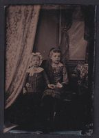 Fotografie Ferrotypie Zwei Kinder in ele