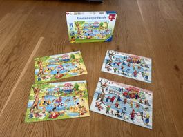 Ravensburger Puzzle 2x24 Teile Sommer Winter guter Zustand