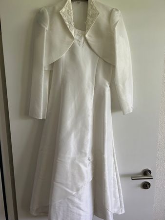 Schönes weisses Kleid, Festtagskleid, Hochzeit, 2-teilig