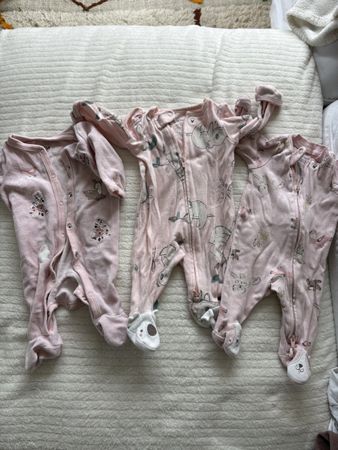 3 newborn rompers
