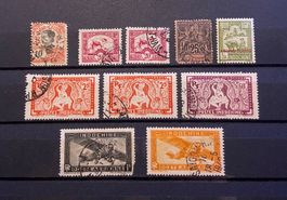 Briefmarken Französisch Indochina Konvolut 10er Serie