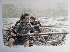 Roland Svensson, schwedischer Künstler LITHOGRAPHIE SIGNIERT