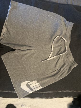 Nike Sommer Shorts Baumwolle Grau Gr. L - Top Zustand!