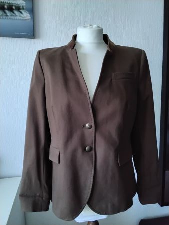 Veste Zara élégante marron pour femme, taille L