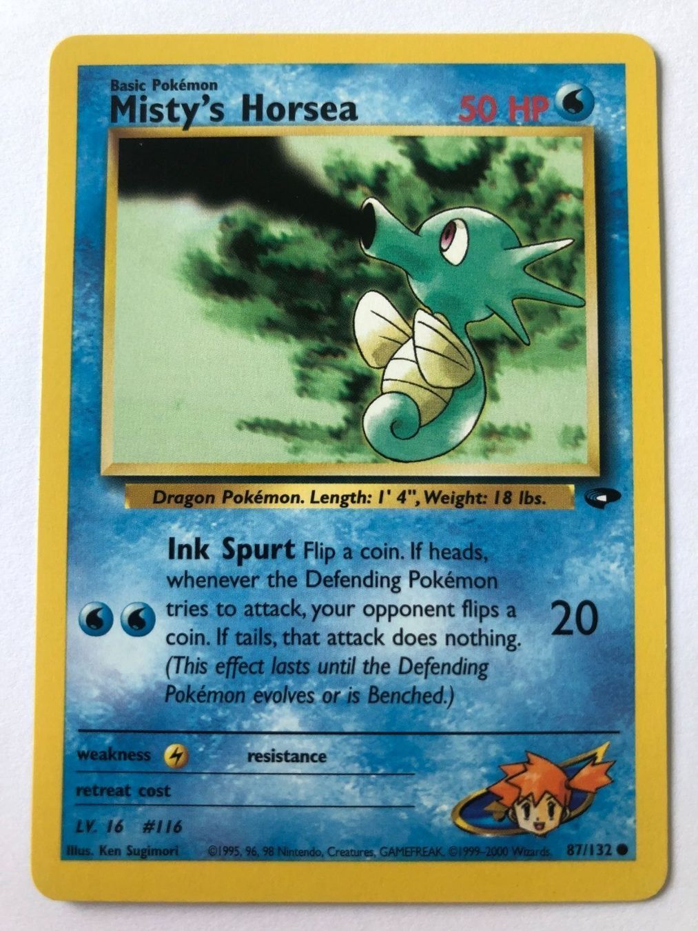 Pokémon Carte collezionabili: Misty's Horsea - Gym Challenge – Usato da Nussbaumen AG venduto da Bika-Shop