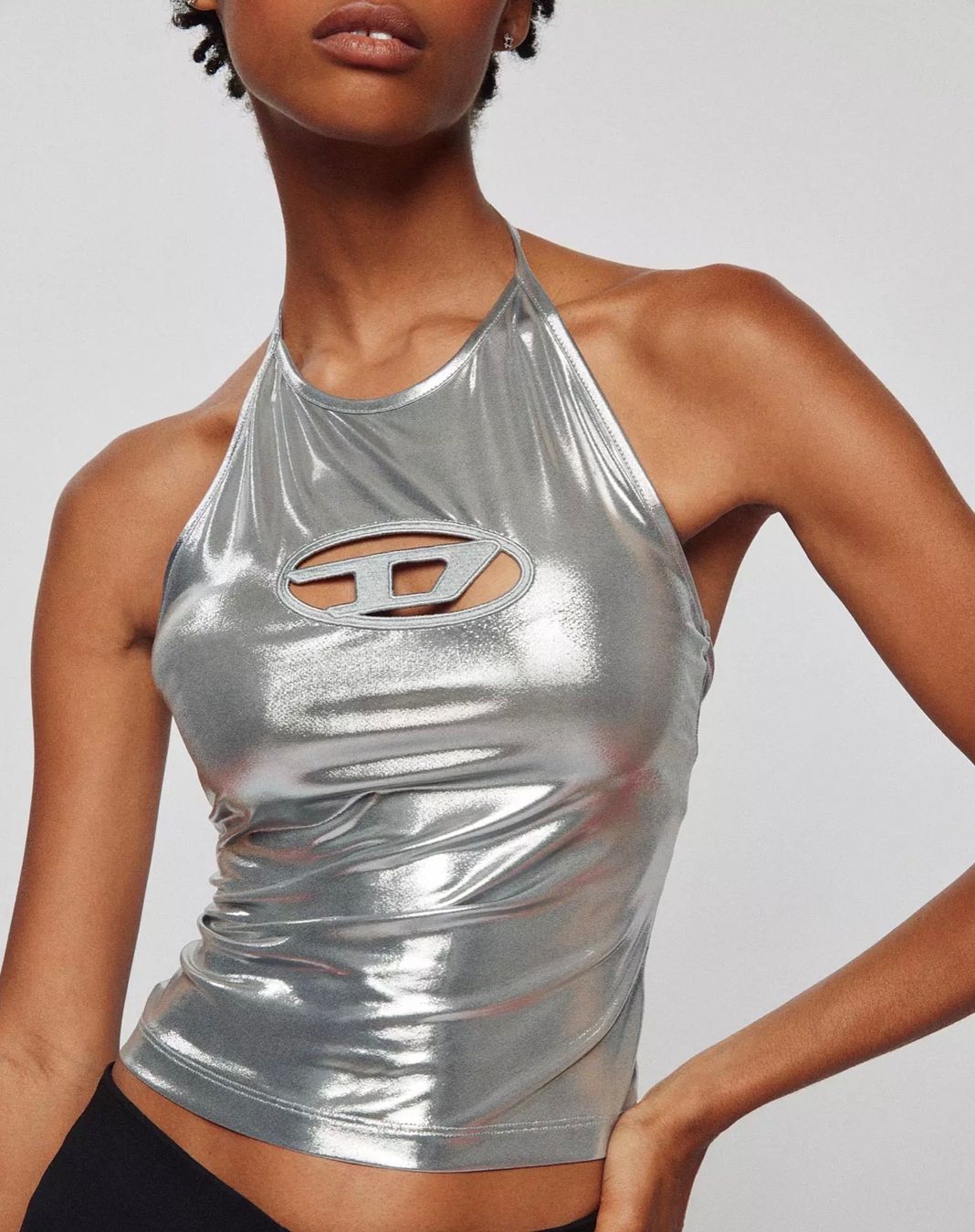 Diesel Top: Diesel Halterneck Top in Silber – Nuovo (secondo la descrizione) da Wetzikon ZH venduto da ale_5bvt 1