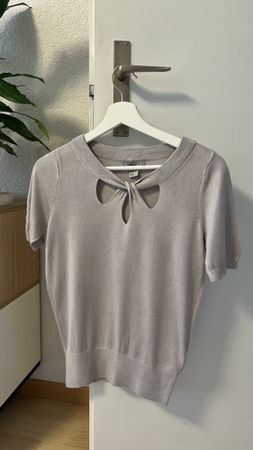 H&M Damen Trikot, Größe S, hellgrau, wie neu!