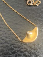 Collier, Anhänger mit Kette, 18Karat, 750er Gold, kl.Diamant