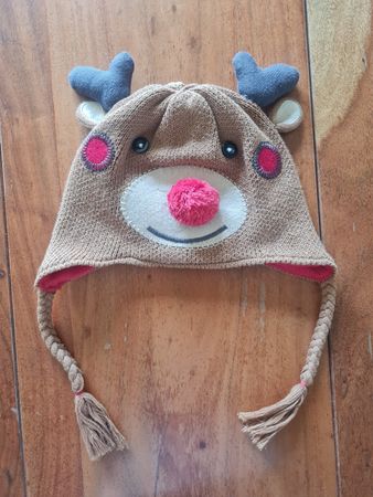 Mega süsse Winterkaputze Hirsch, 12-24 mt
